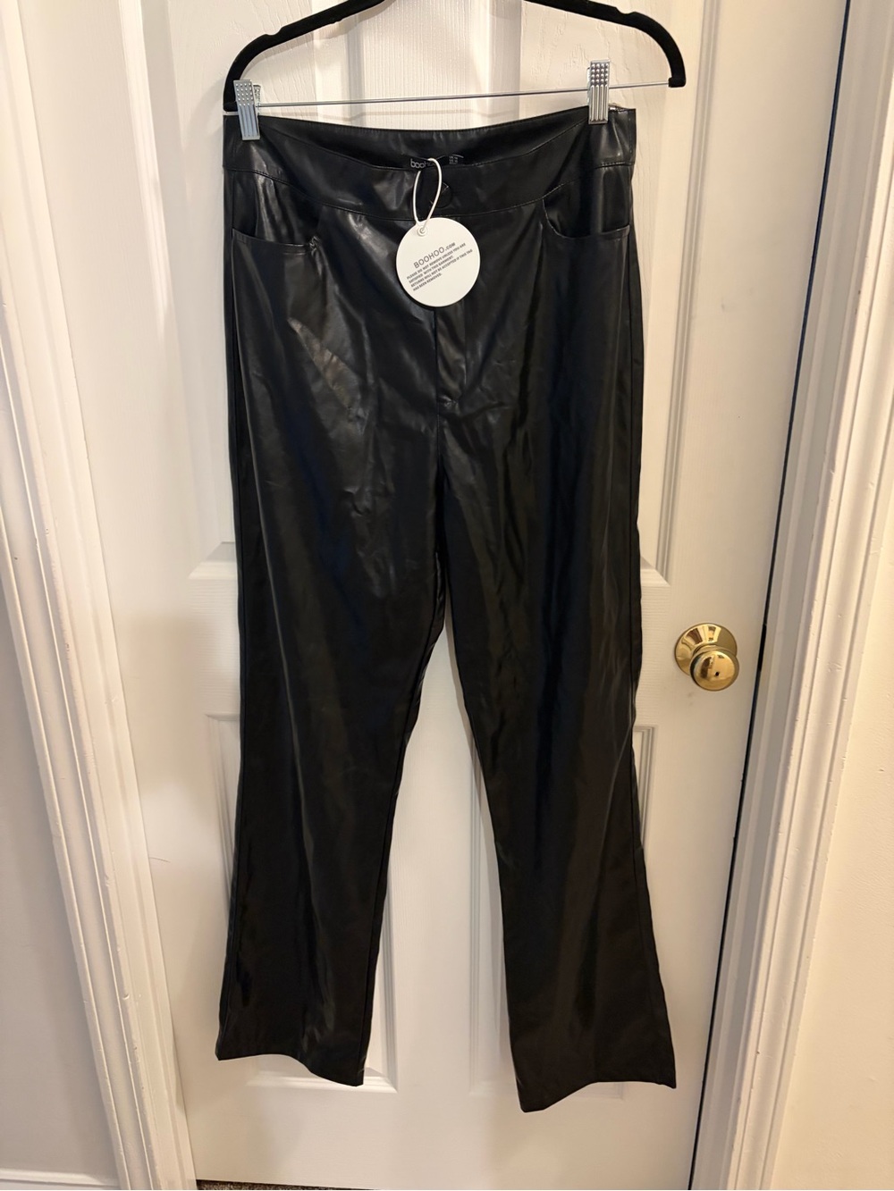 Boohoo Black Faux Leather Pants